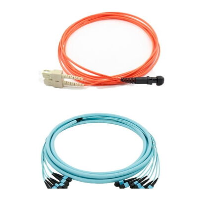 MPO MTP Fiber Optic Trunk Patch Cord 40G 100G Центр обработки данных готов с 12 волокнами в одном соединителе для кабеля высокой плотности