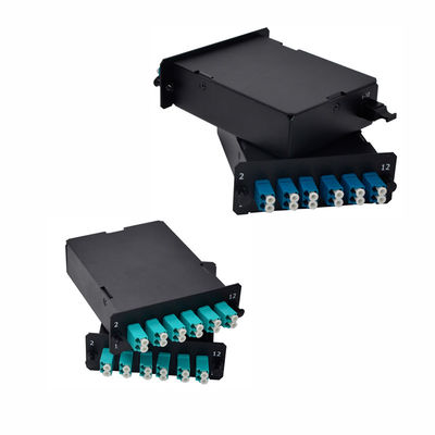 19-дюймовый модуль MPO с оптическим кабелем и низкой потерей