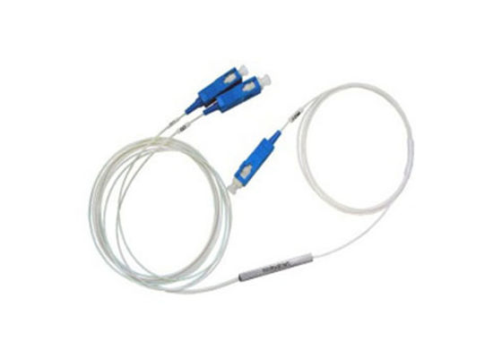 1x2 Миниатюрный PLC-разветвитель оптического волокна с трубкой из нержавеющей стали для одномодовых применений