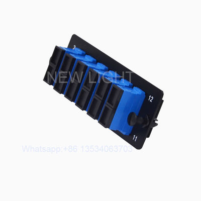 19-дюймовая волоконно-оптическая патч-панель для монтажа в стойку с адаптерными пластинами LC SC на 6/12 порта и выдвижным ящиком