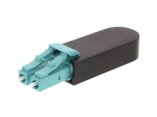 Aqua Duplex LC Fiber Optic Loopback OM3-300 Multimode 50/125um для тестирования сетей FTTH