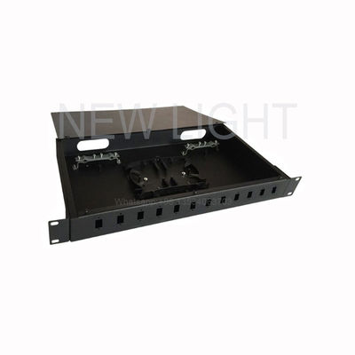 1U Rackmount Fiber Optic Patch Panel с 12-48 портами и адаптерами SC для управления высокой плотностью волокон