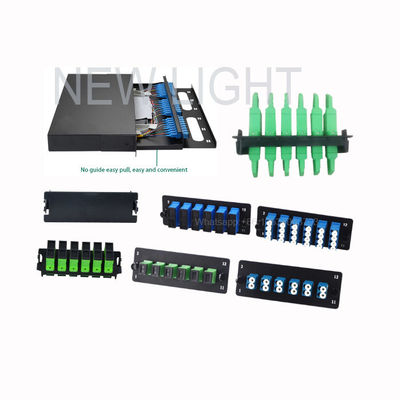1U 2U 3U 4U LGX Fiber Optic Patch Panel с 12-волоконной стойкой для монтажа и скользящей поднос для легкого доступа